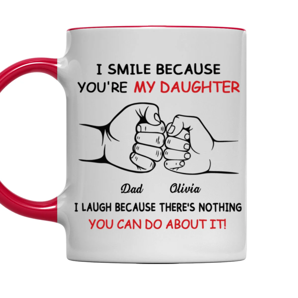 Stuck With Me - Personalized Custom Accent Mug - Image 10