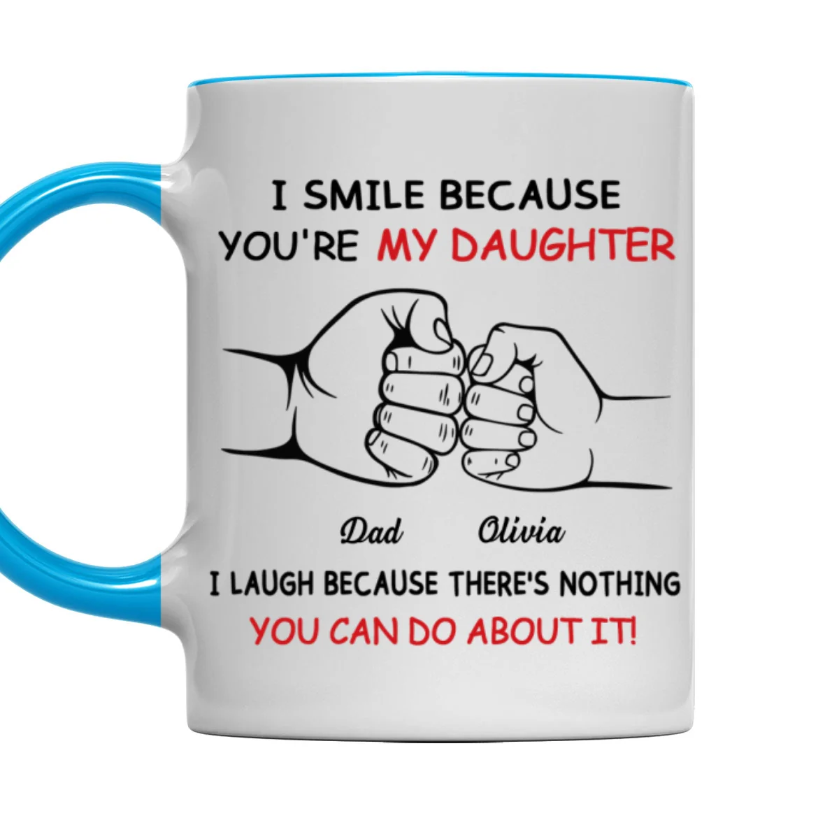 Stuck With Me - Personalized Custom Accent Mug - Image 8