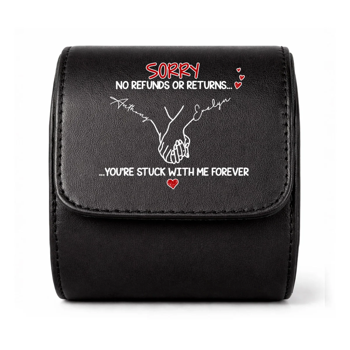 Stuck With Me - Personalized Custom Leather Watch Case - Image 7