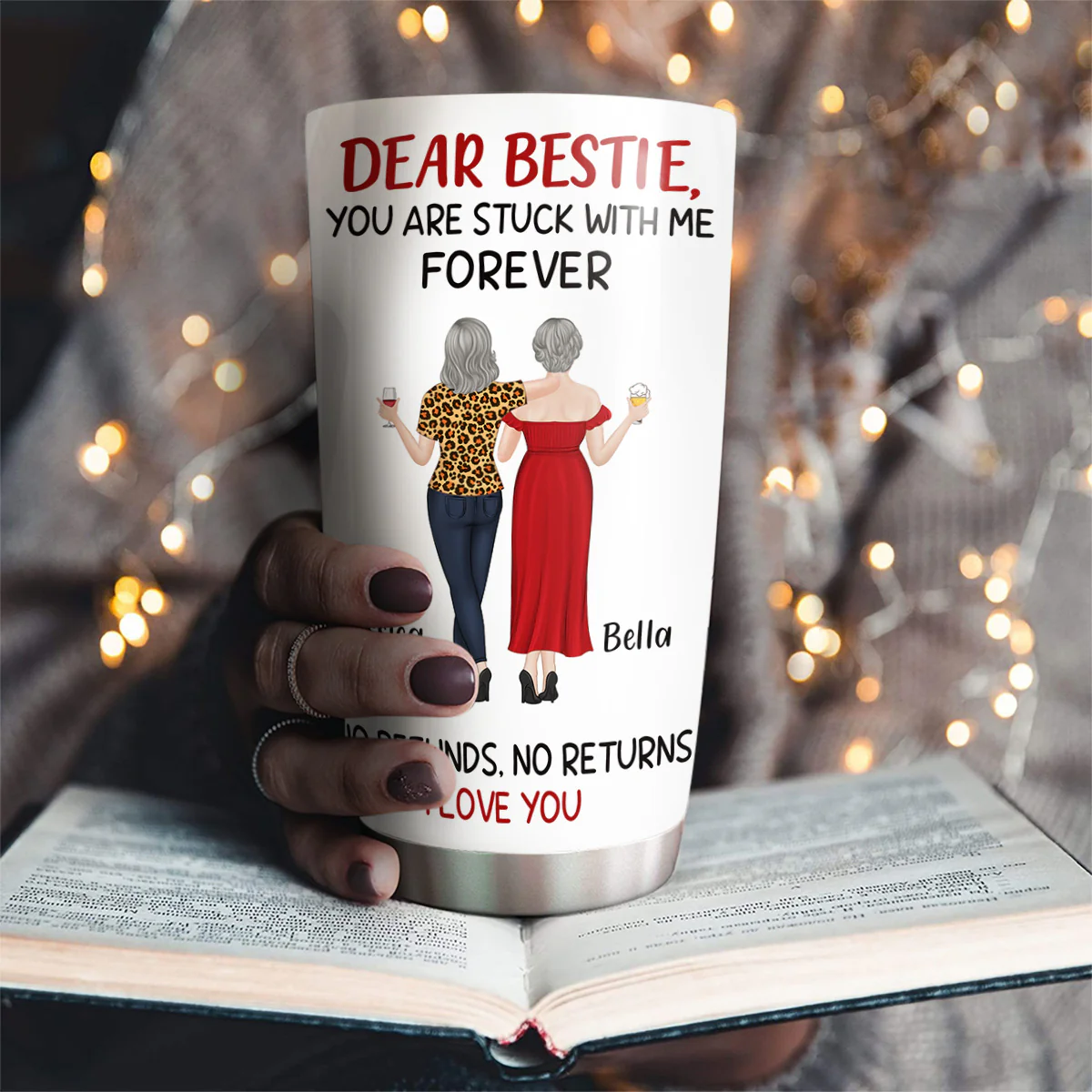 Stuck With Me - Personalized Custom Tumbler - Image 2