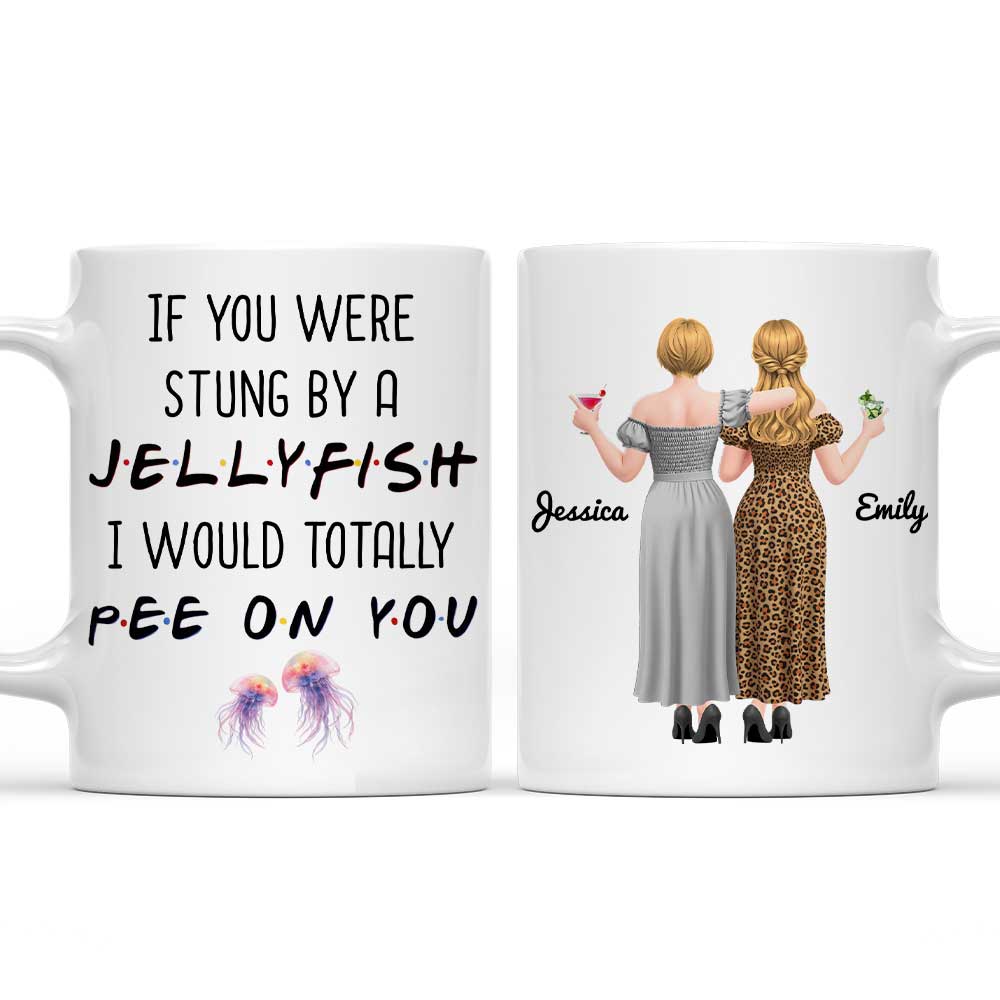 Stung By A Jellyfish - Personalized Custom Coffee Mug