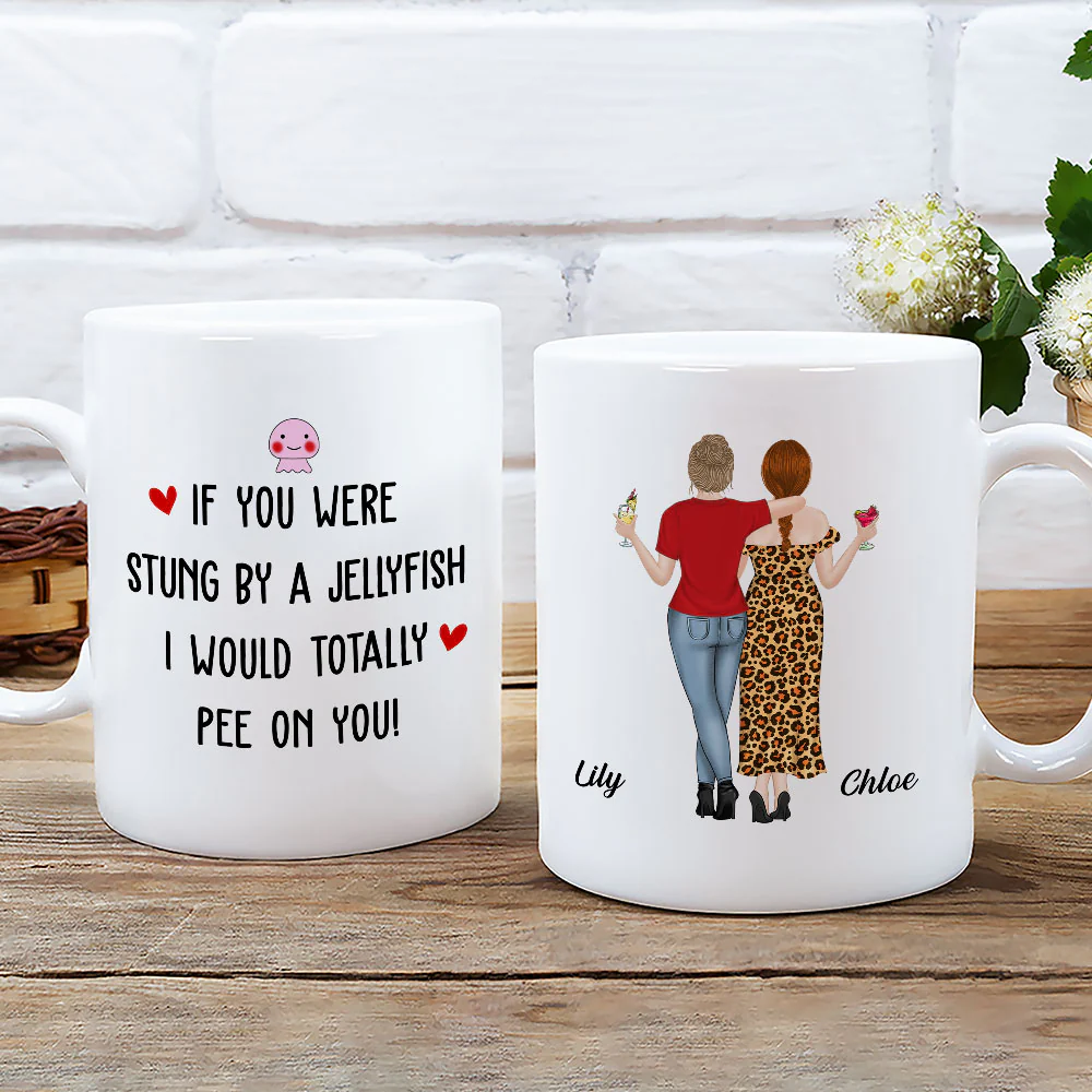Stung By A Jellyfish - Personalized Custom Coffee Mug - Image 2