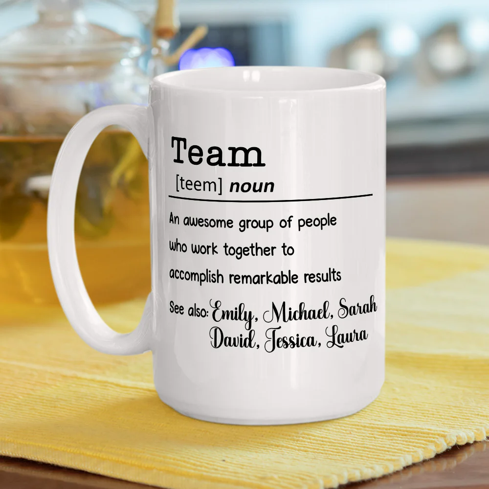 Success Begins With Working Together - Personalized Custom Coffee Mug - Image 3