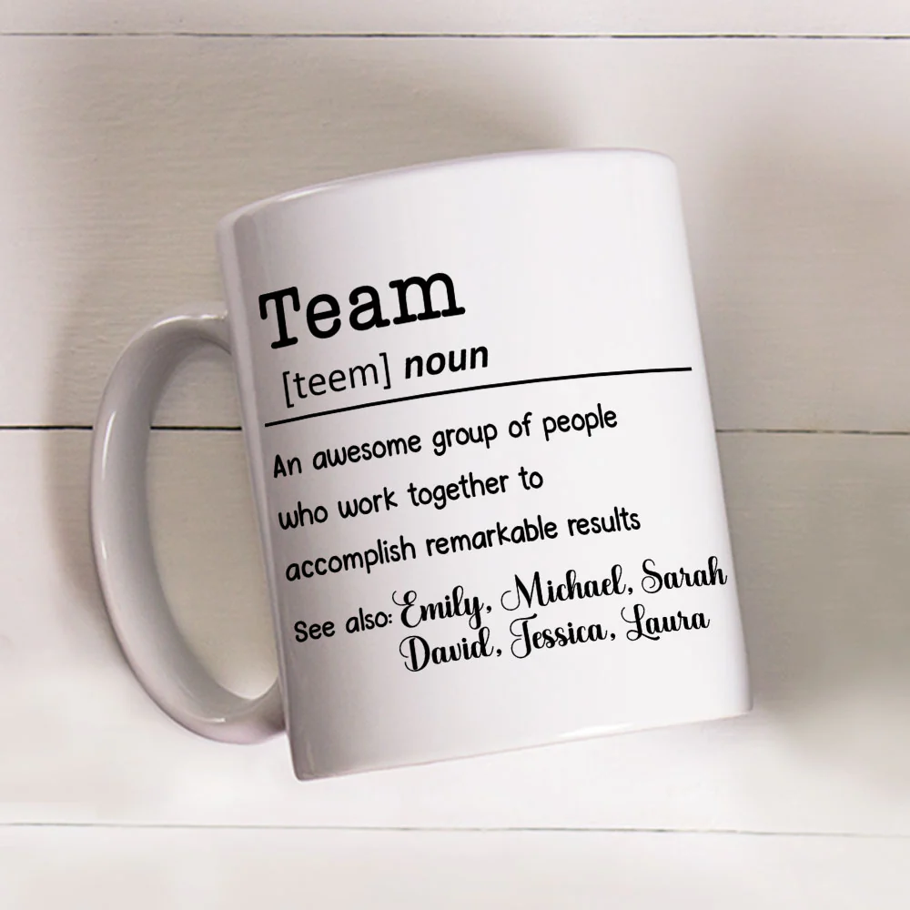 Success Begins With Working Together - Personalized Custom Coffee Mug - Image 6
