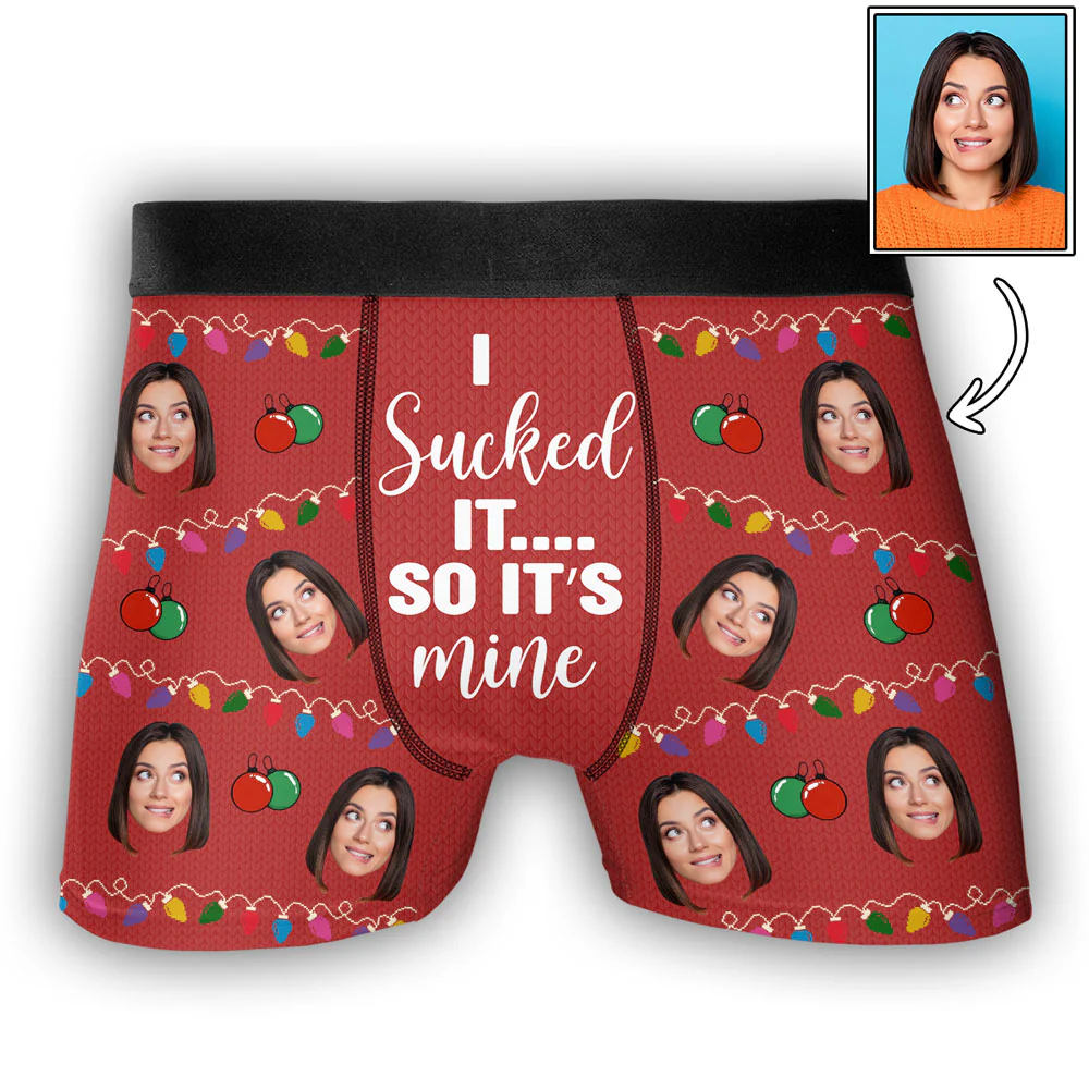 Sucked It - Personalized Photo Men's Boxer Briefs