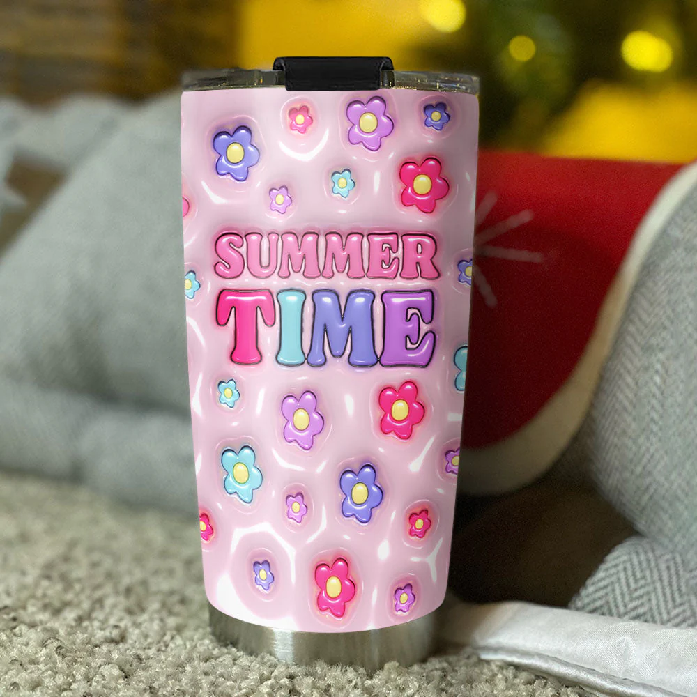 Summer Time - Personalized Custom Tumbler - Image 3
