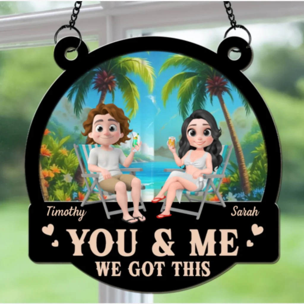 Summer You And Me - Personalized Custom Suncatcher - Image 6