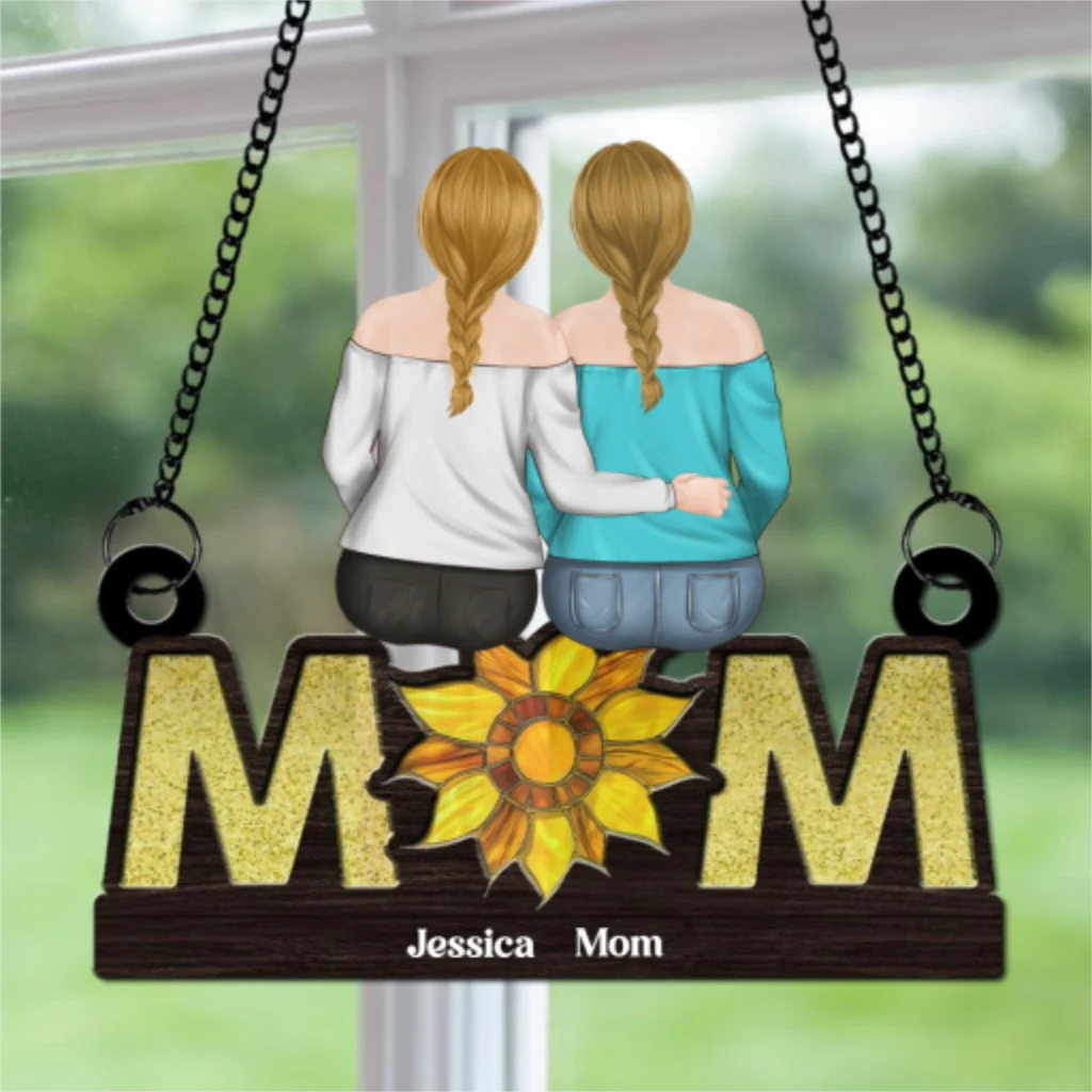 Sunflower Love - Personalized Custom Suncatcher - Image 6