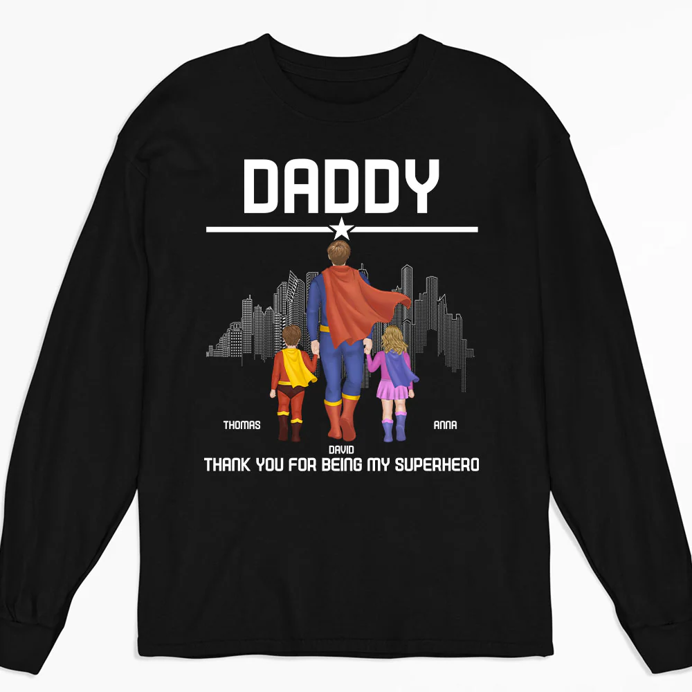 Superhero Dad - Personalized Custom Shirt - Image 5