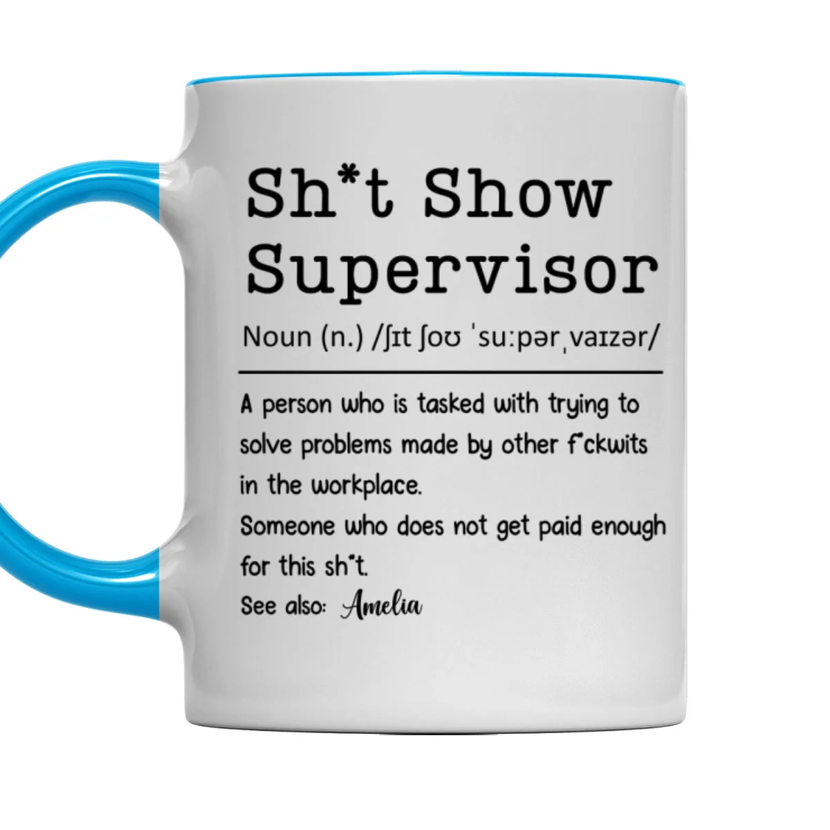 Supervisor Of Endless Workplace Disasters - Personalized Custom Accent Mug - Image 6