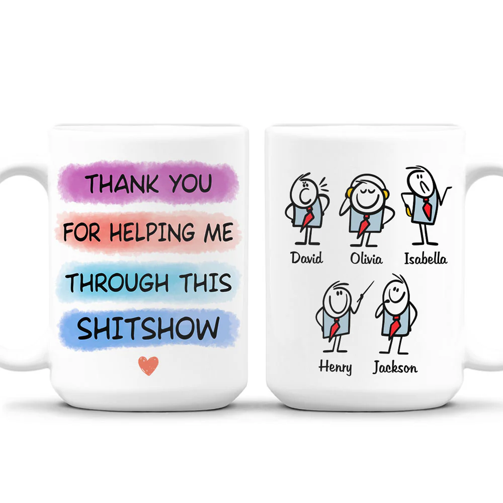 Support Through The Storm - Personalized Custom Coffee Mug - Image 2