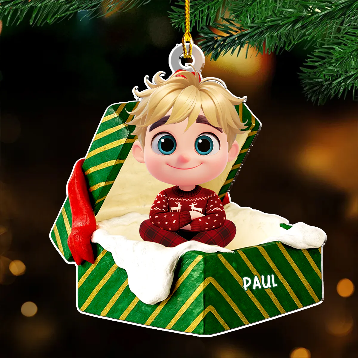 Surprise Gift - Personalized Custom Acrylic Ornament - Image 3