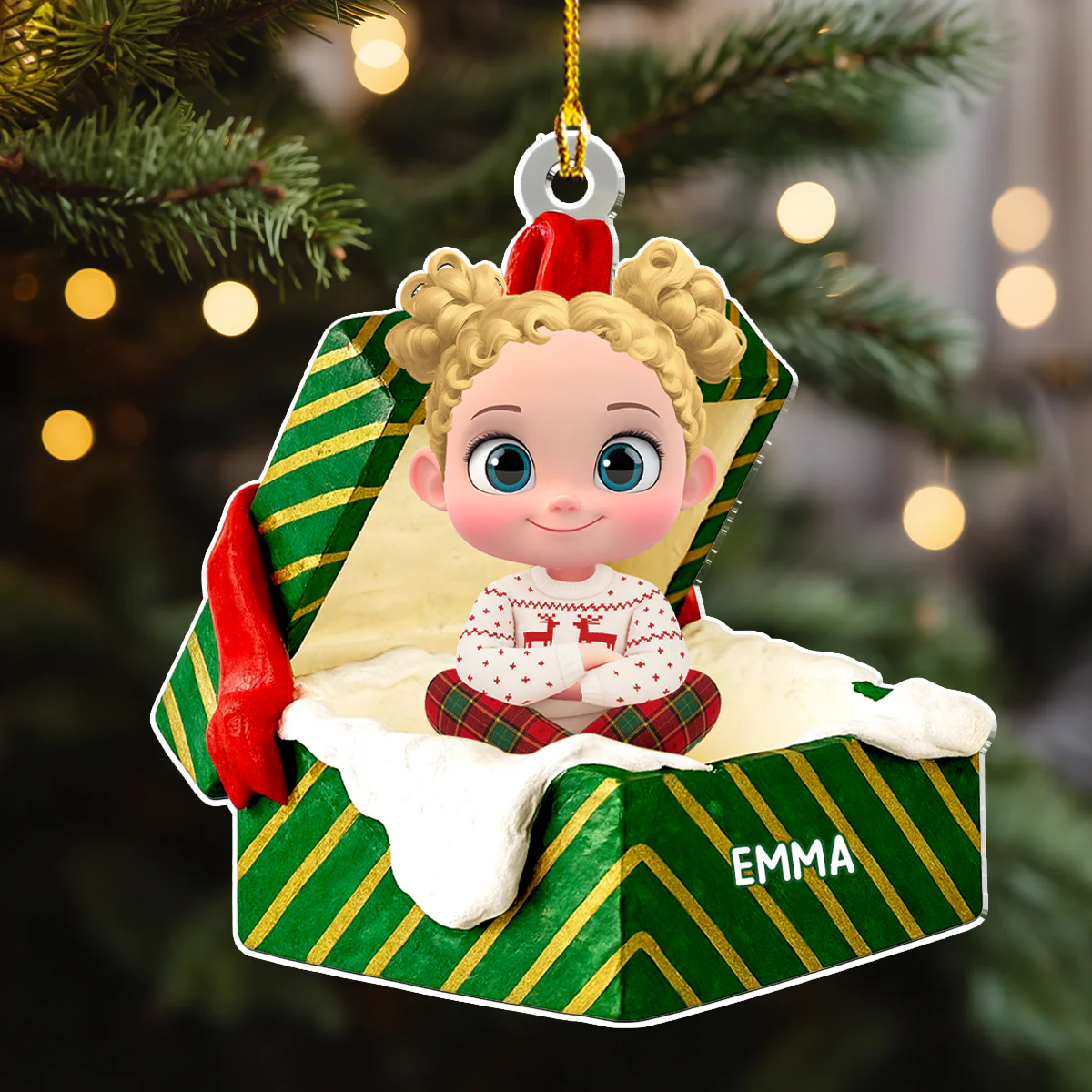 Surprise Gift - Personalized Custom Acrylic Ornament - Image 4