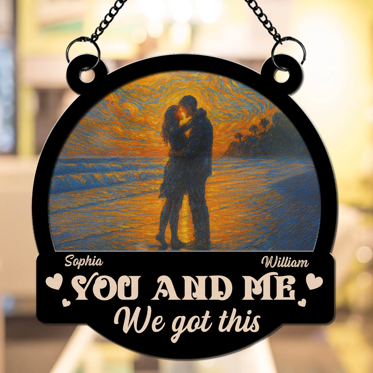 Surrounded By Stars - Personalized Custom Suncatcher - Image 6