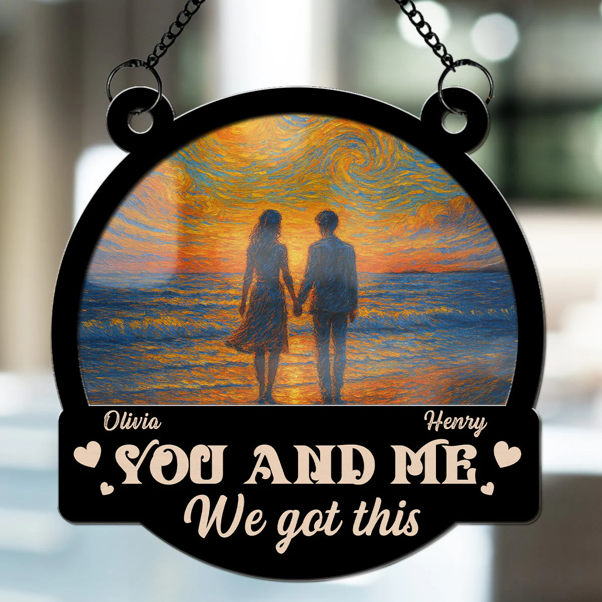 Surrounded By Stars - Personalized Custom Suncatcher - Image 7