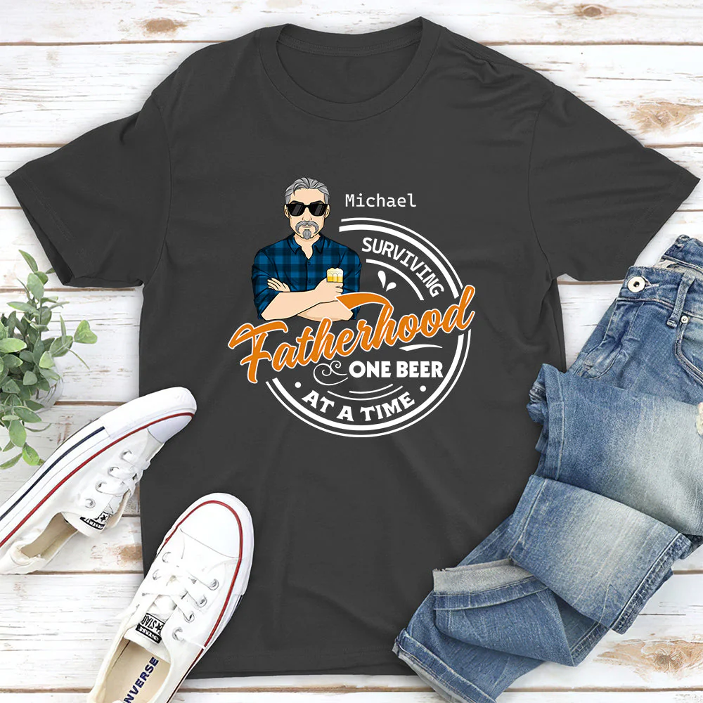 Surviving Fatherhood - Personalized Custom Shirt - Image 3
