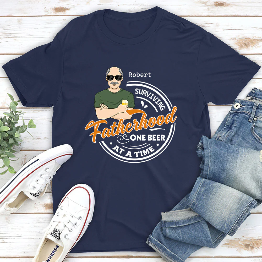 Surviving Fatherhood - Personalized Custom Shirt - Image 4