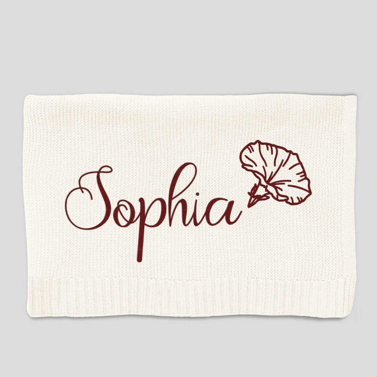 Sweat Dream - Personalized Custom Embroidered Knitted Baby Blanket - Image 10
