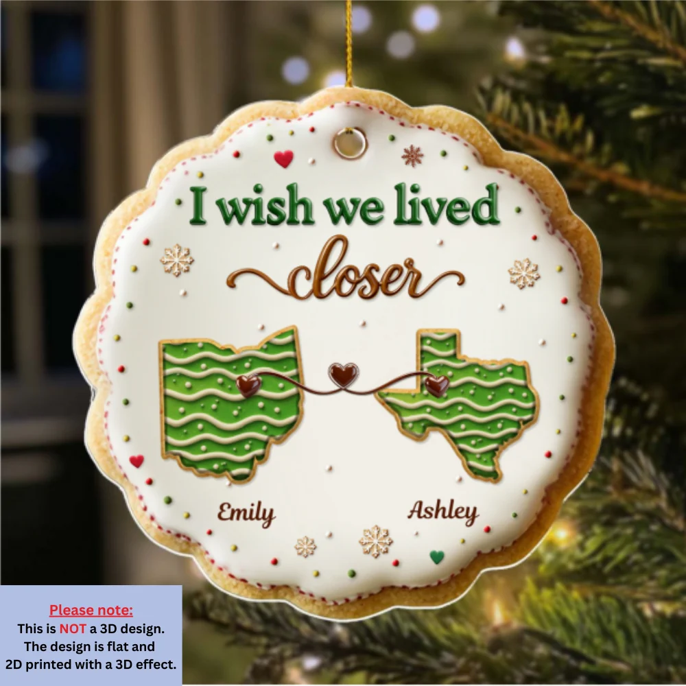 Sweet Friendship Ver 3 - Personalized Custom 3D Effect Acrylic Ornament - Image 7