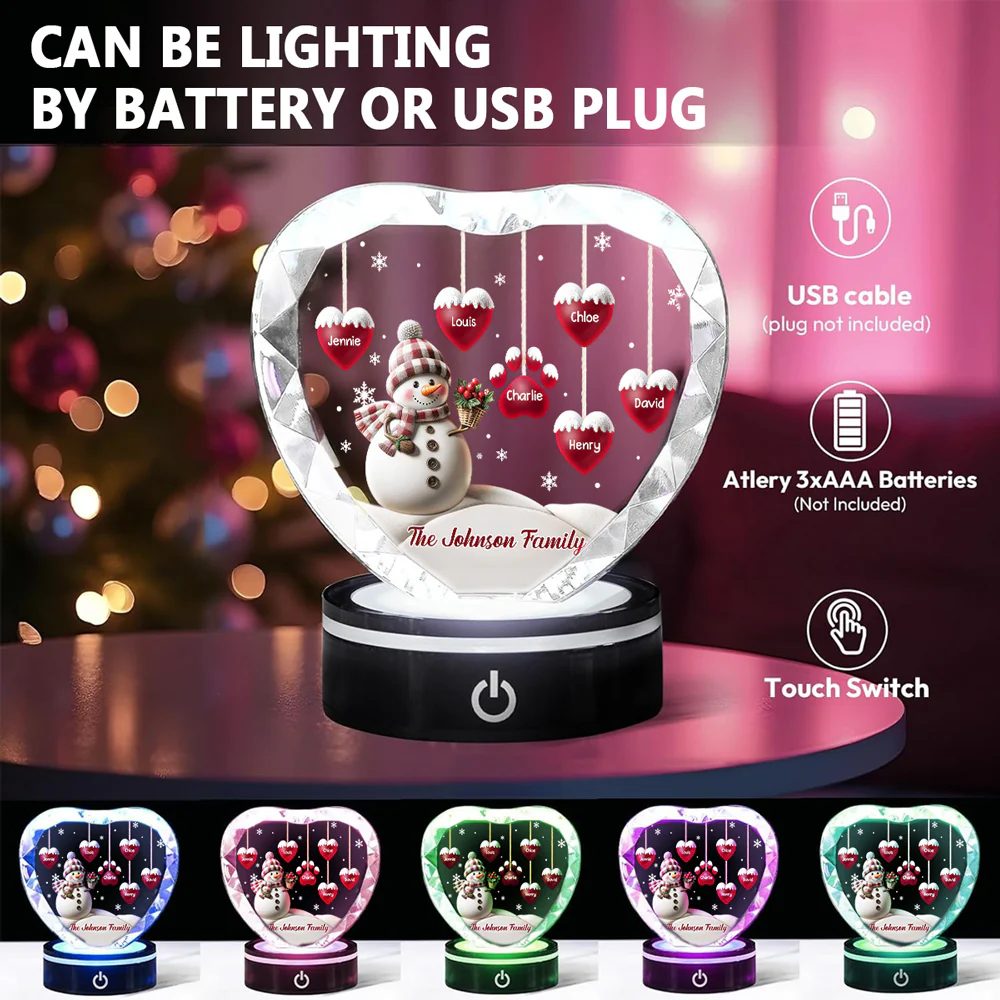 Sweet Heart - Personalized Custom Crystal Led Light - Image 7