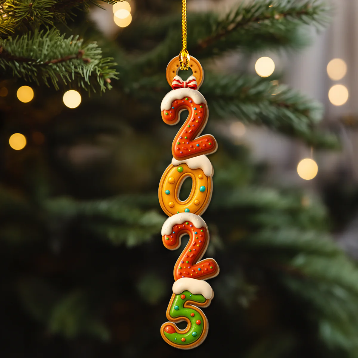 Sweet Letters - Personalized Custom Wood Ornament