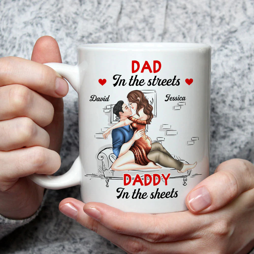 Sweet Outside Savage In Bed - Personalized Custom Coffee Mug - Image 2
