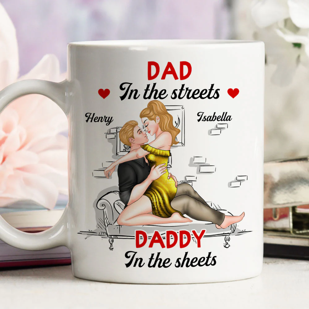 Sweet Outside Savage In Bed - Personalized Custom Coffee Mug - Image 3
