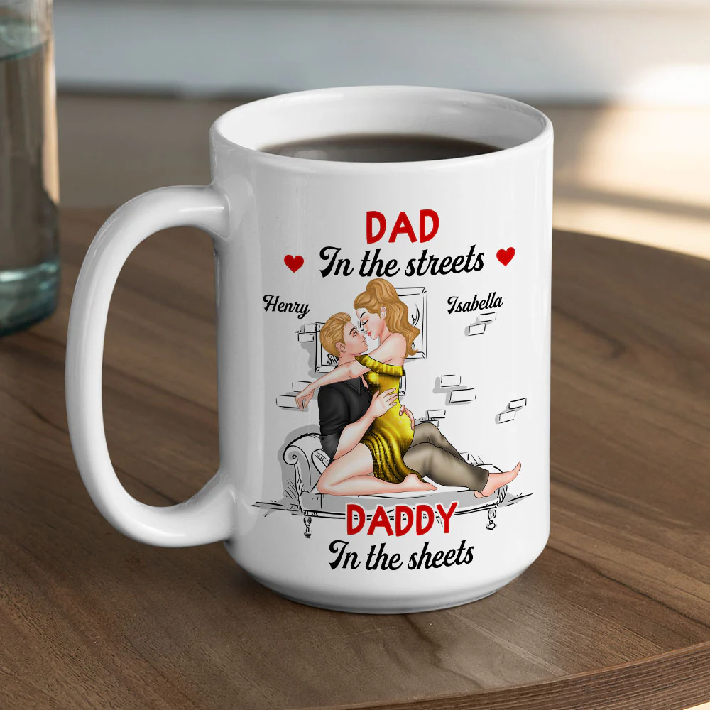 Sweet Outside Savage In Bed - Personalized Custom Coffee Mug - Image 4