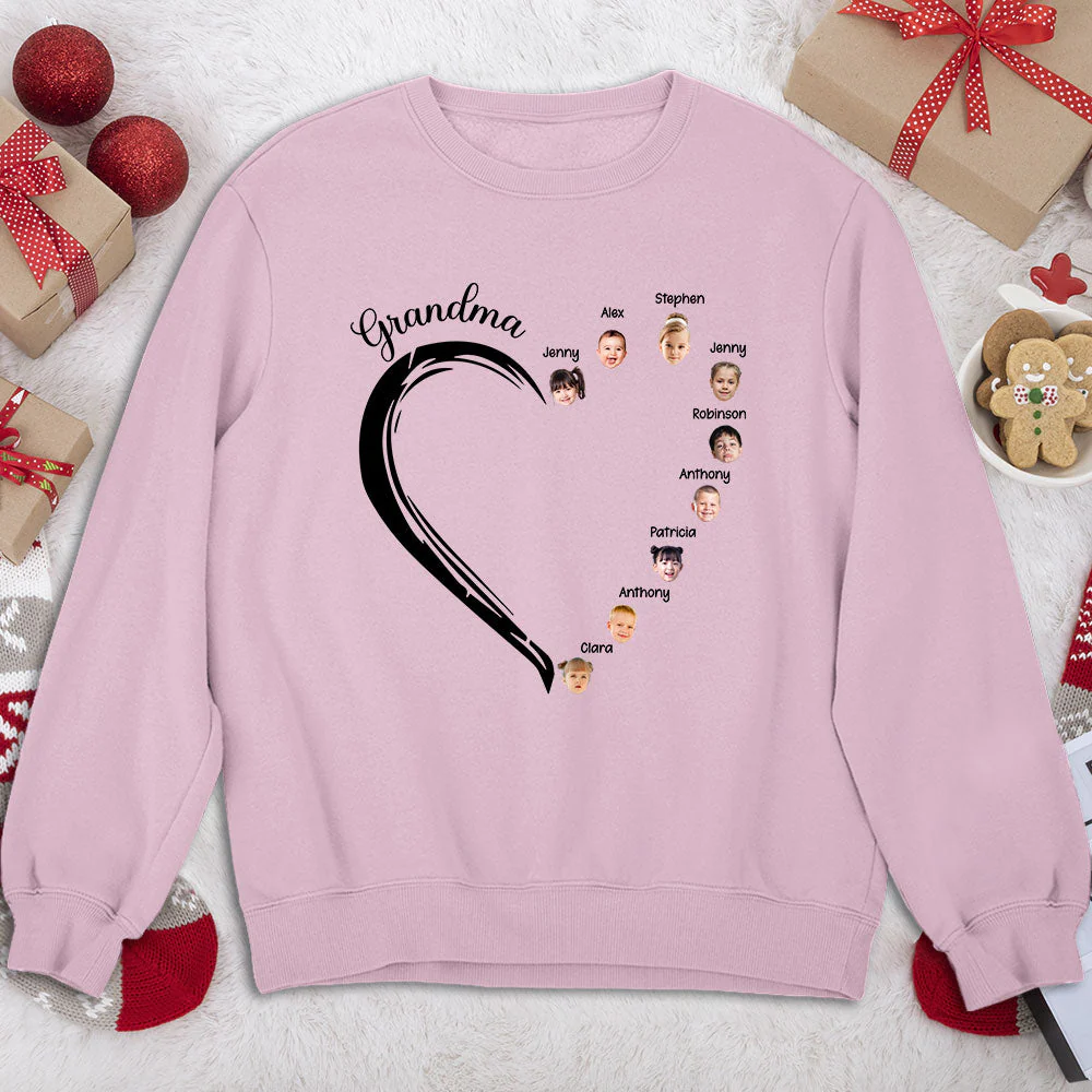 Sweetheart Of Grandma - Personalized Custom Sweatshirt - Image 3