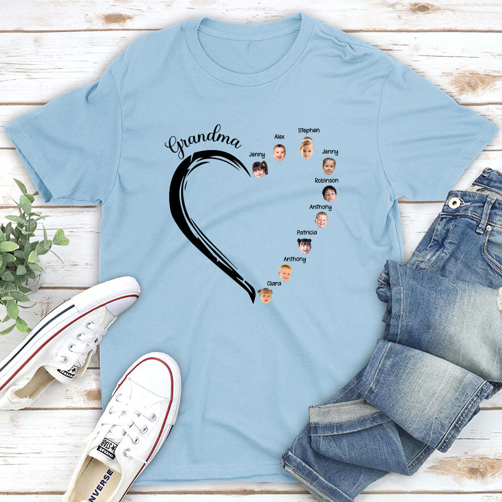 Sweetheart Of Grandma - Personalized Custom Unisex T-shirt - Image 4