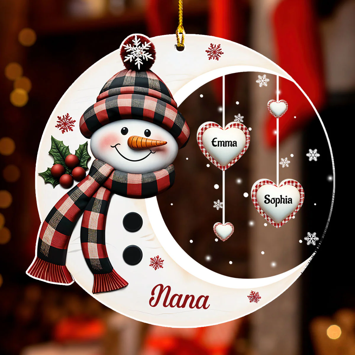 Sweetheart Of Nana - Personalized Custom Acrylic Ornament - Image 2