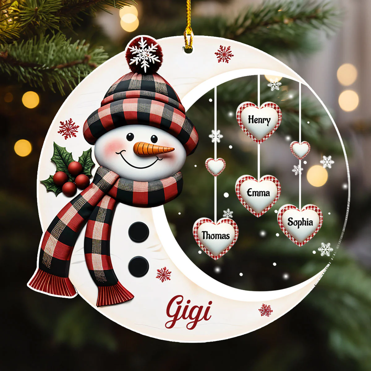 Sweetheart Of Nana - Personalized Custom Acrylic Ornament - Image 3