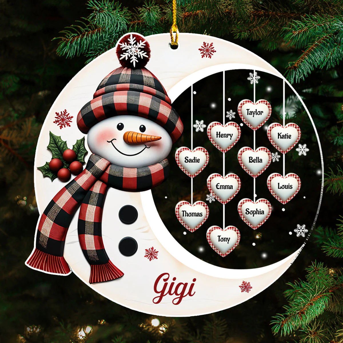 Sweetheart Of Nana - Personalized Custom Acrylic Ornament - Image 5