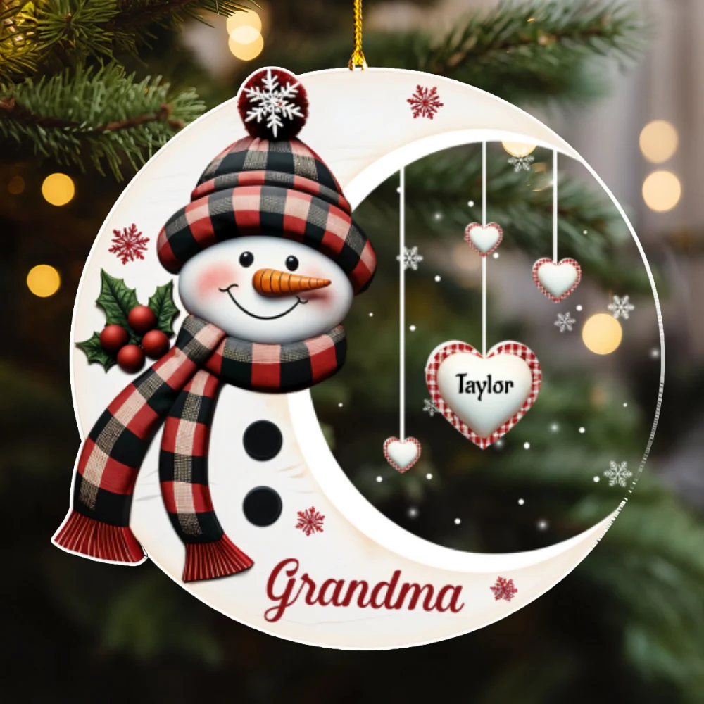 Sweetheart Of Nana - Personalized Custom Acrylic Ornament - Image 6