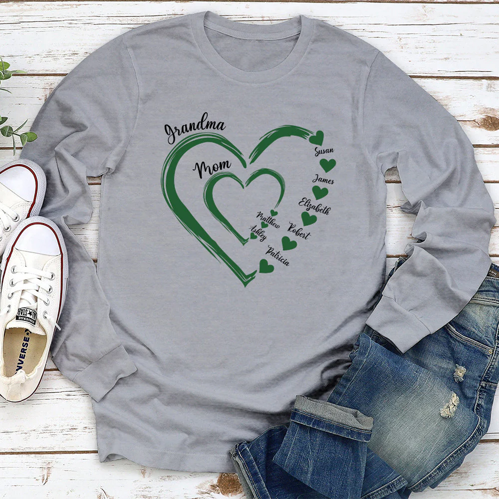 Sweethearts Of Mom - Personalized Custom Long Sleeve T-shirt - Image 3