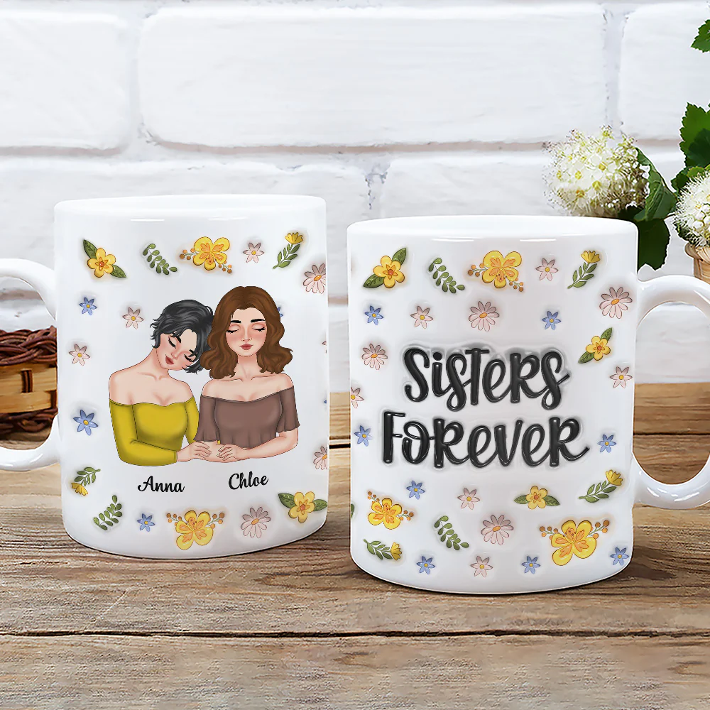 Sweets Friendship - Personalized Custom 3D Inflated Effect Coffee Mug - Image 3