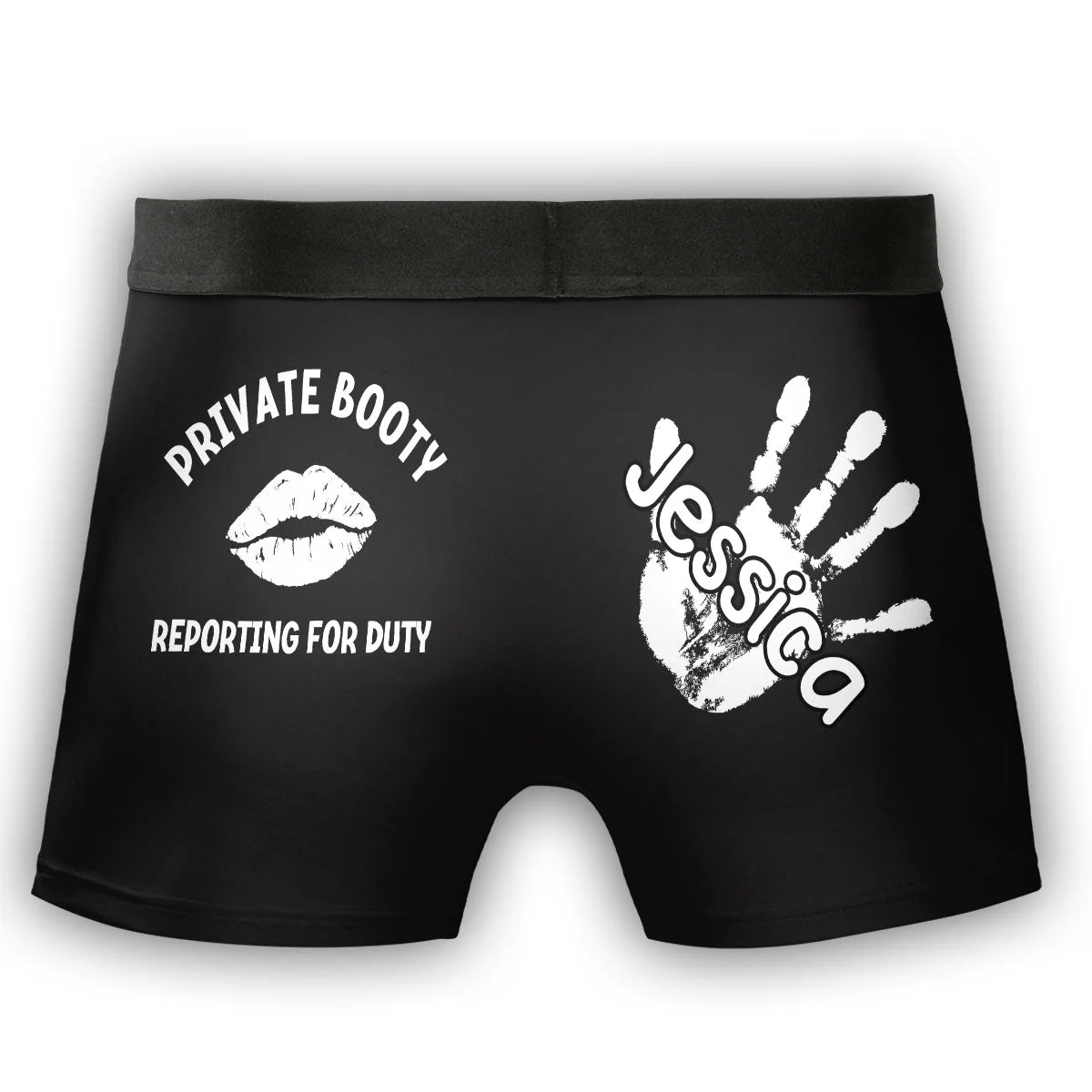 Tactical Curves Standing By - Personalized Photo Men's Boxer Briefs
