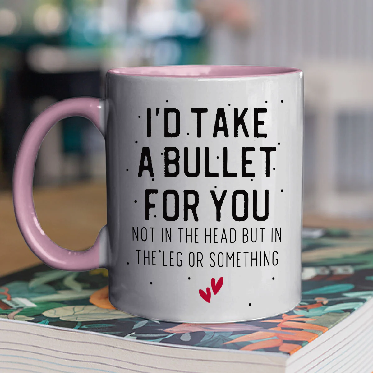 Take A Bullet For You - Personalized Custom Accent Mug - Image 2