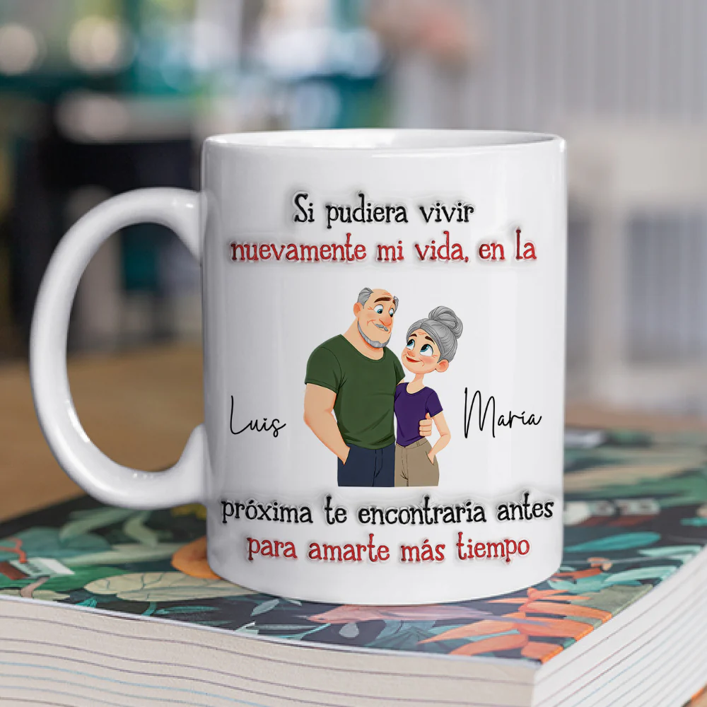 Te quiero muchísimo – Taza personalizada con efecto 3D inflado - Image 2