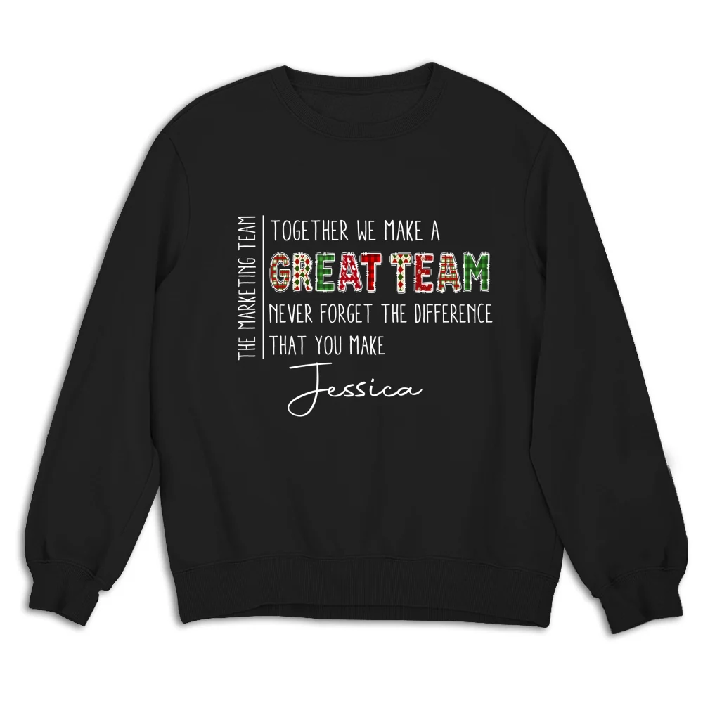 Teamwork Makes The Dream Work - Personalized Custom Shirt - Image 14