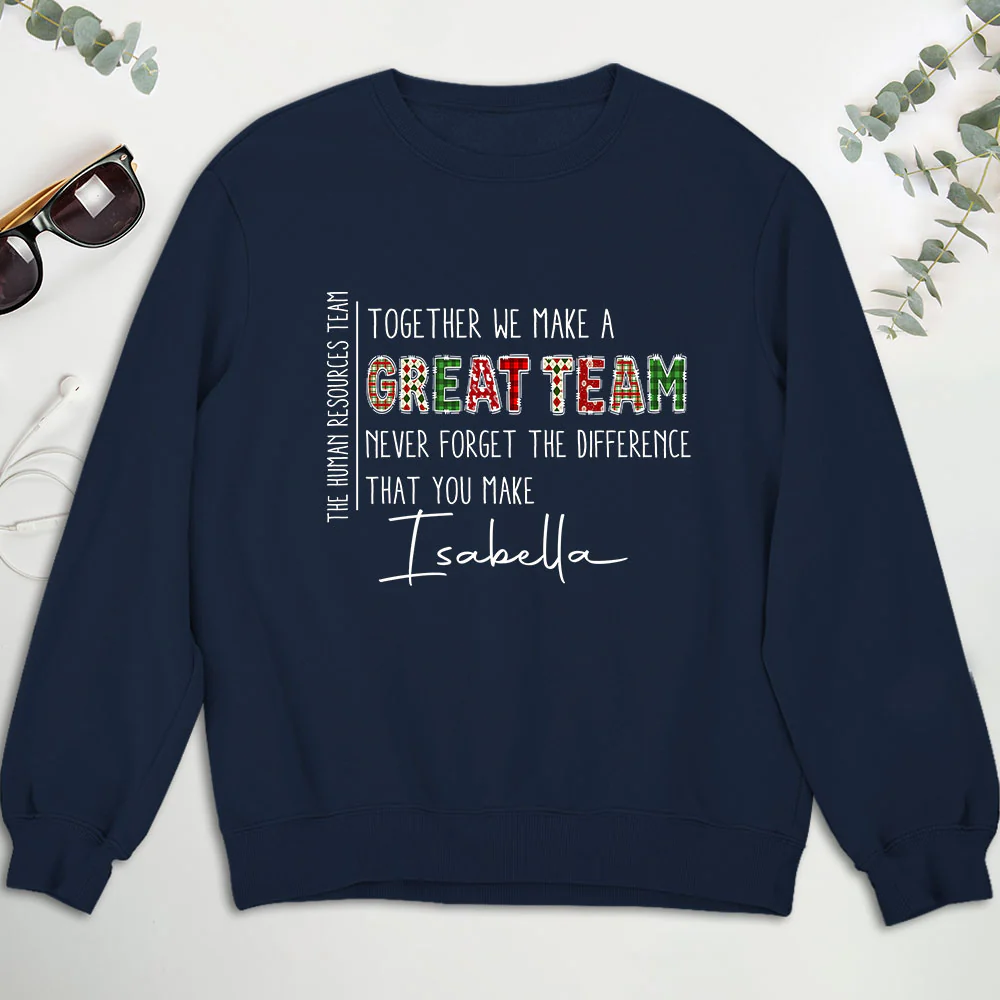 Teamwork Makes The Dream Work - Personalized Custom Shirt - Image 6