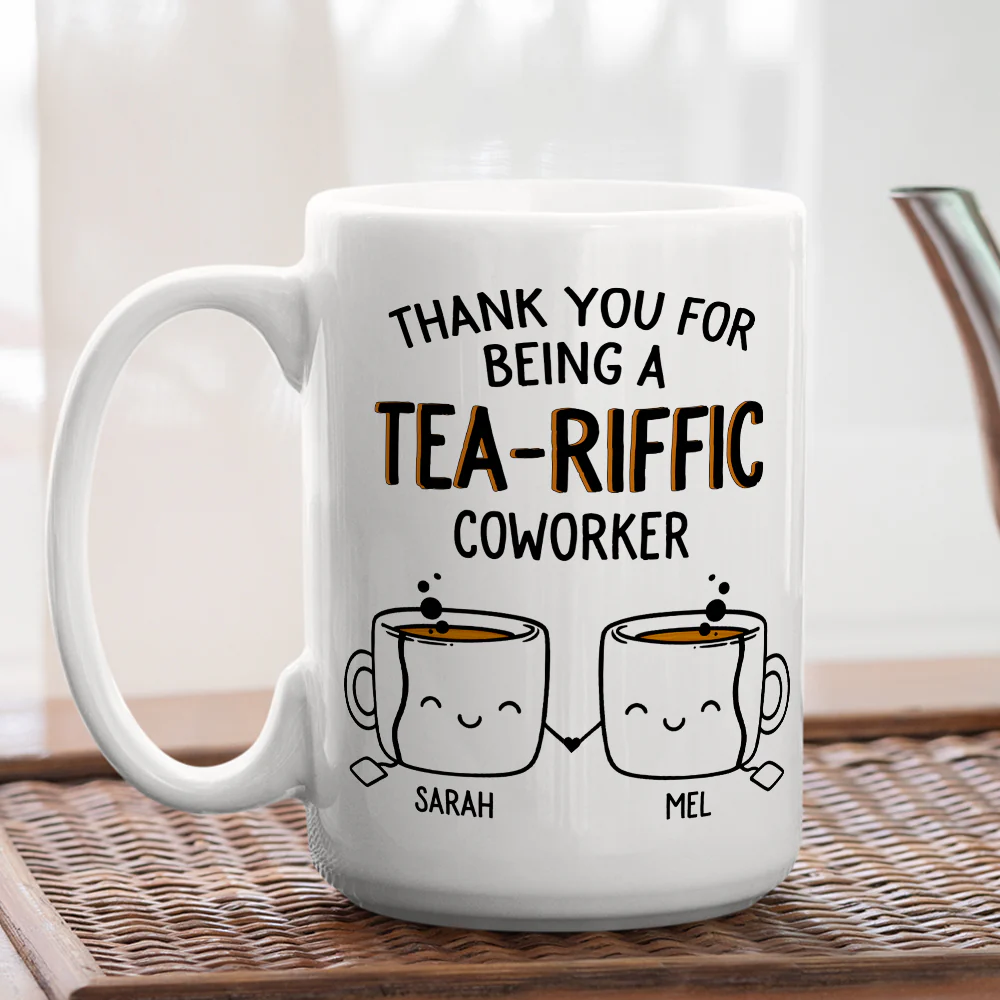 Teariffic Coworker - Personalized Custom Coffee Mug - Image 4