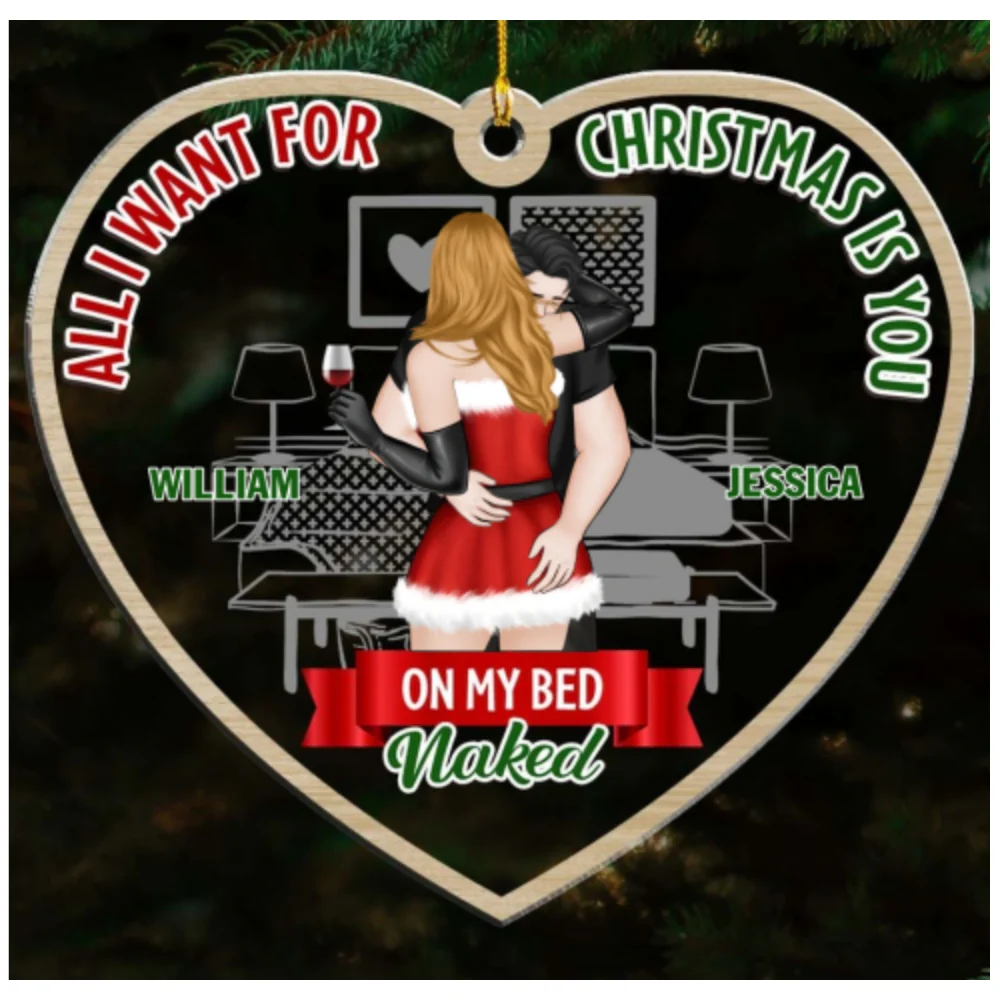Tell Me I'm Yours - Personalized Custom Acrylic Ornament - Image 4