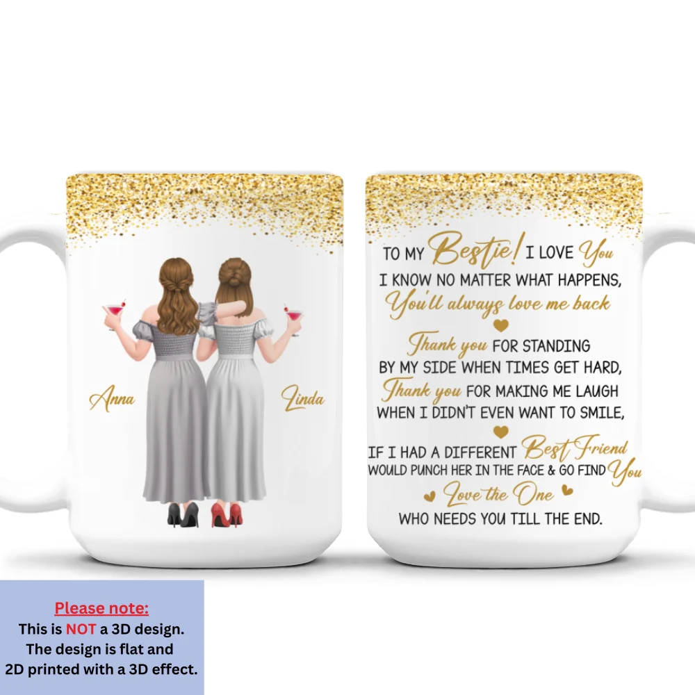 Thank For Standing By My Side Version 2 - Personalized Custom Coffee Mug - Image 8