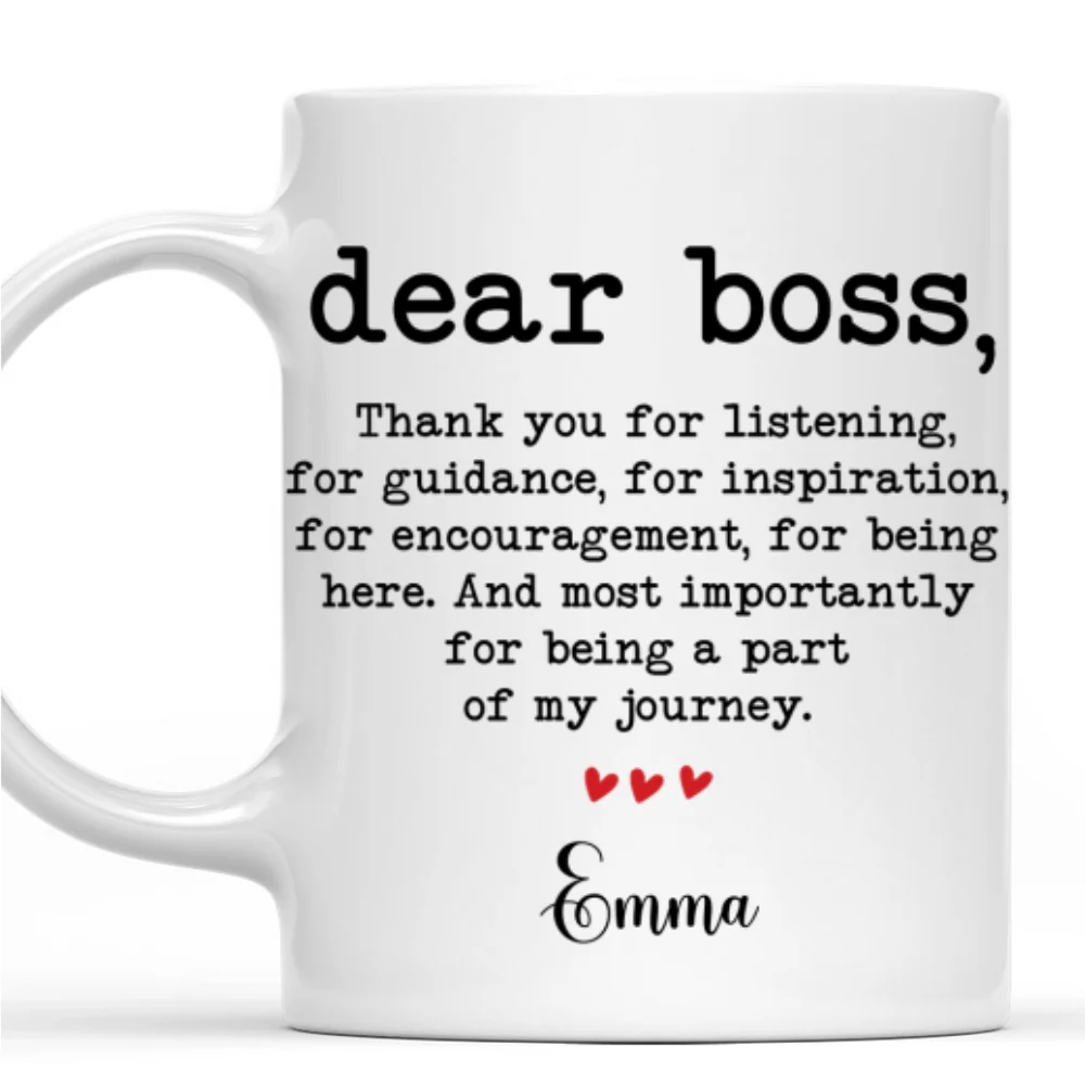 Thank You Boss - Personalized Custom Mug - Image 6