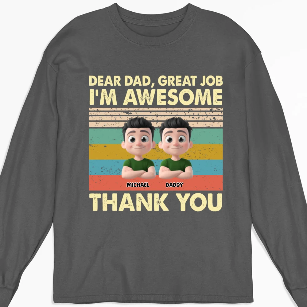 Thank You Dad - Personalized Custom Shirt - Image 22