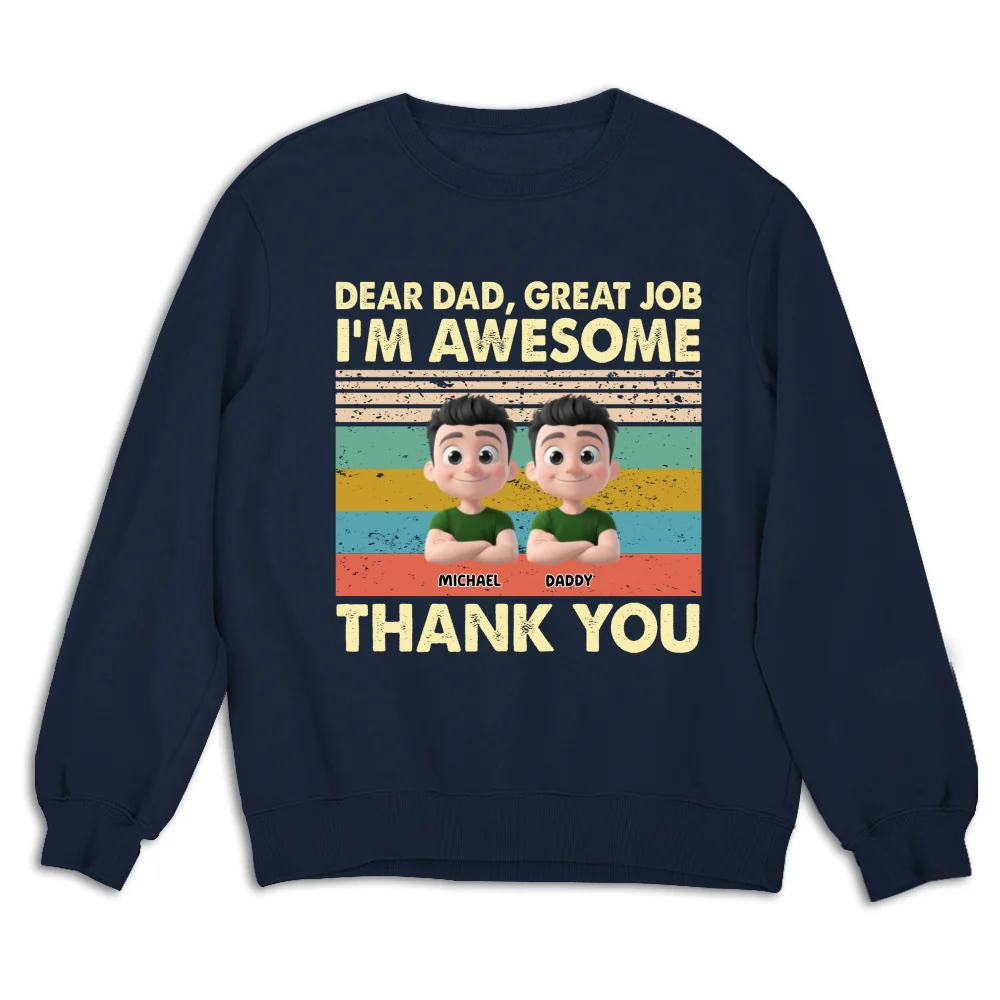 Thank You Dad - Personalized Custom Shirt - Image 26