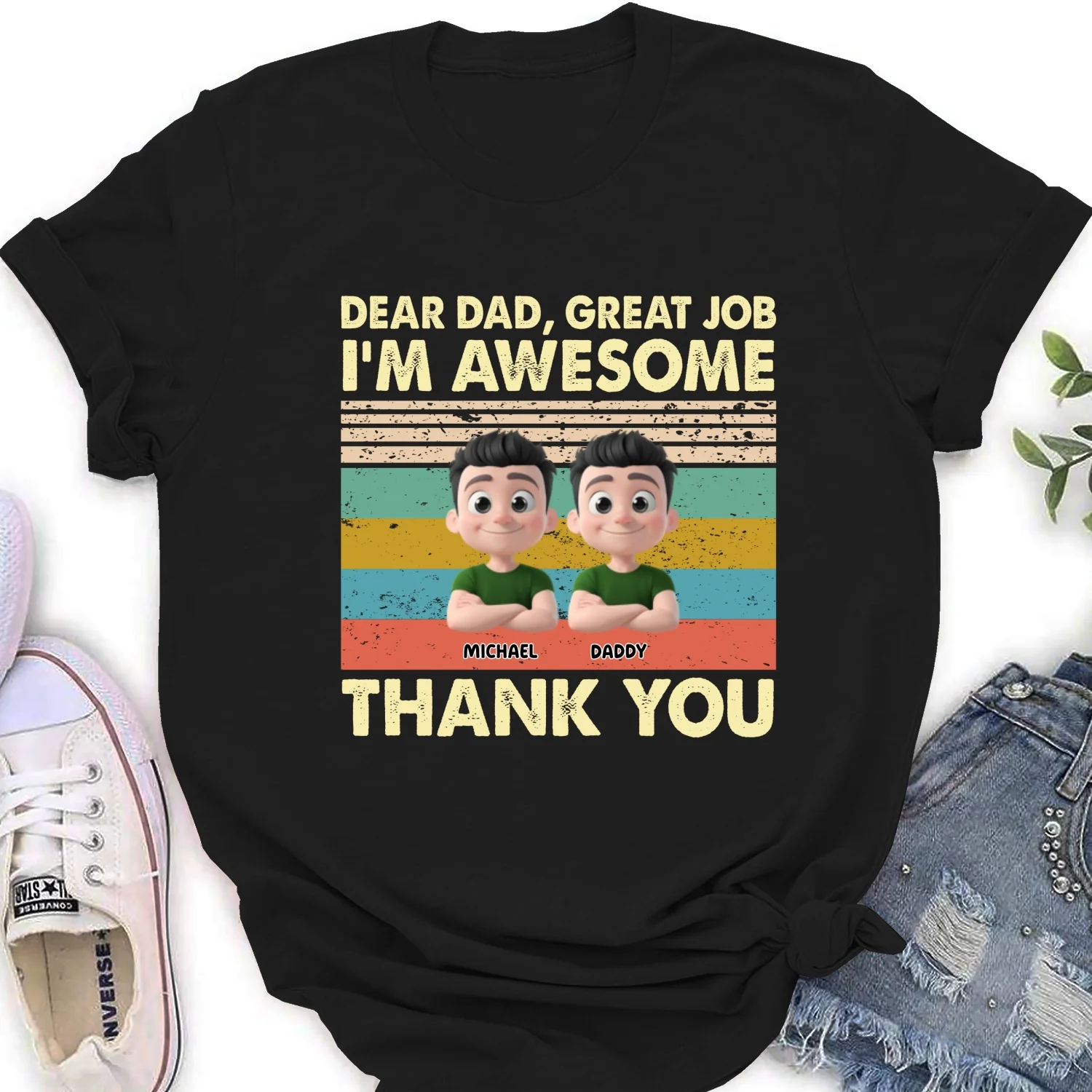 Thank You Dad - Personalized Custom Shirt - Image 27