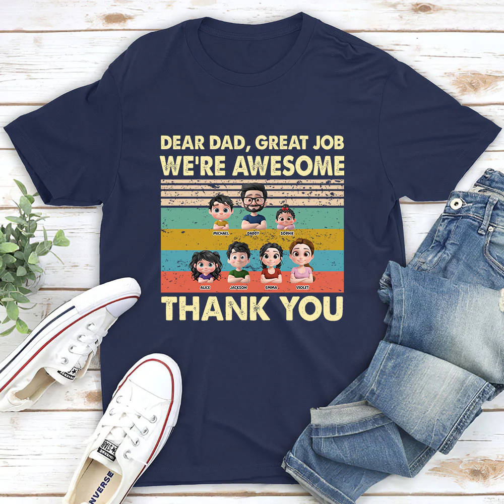 Thank You Dad - Personalized Custom Shirt - Image 4