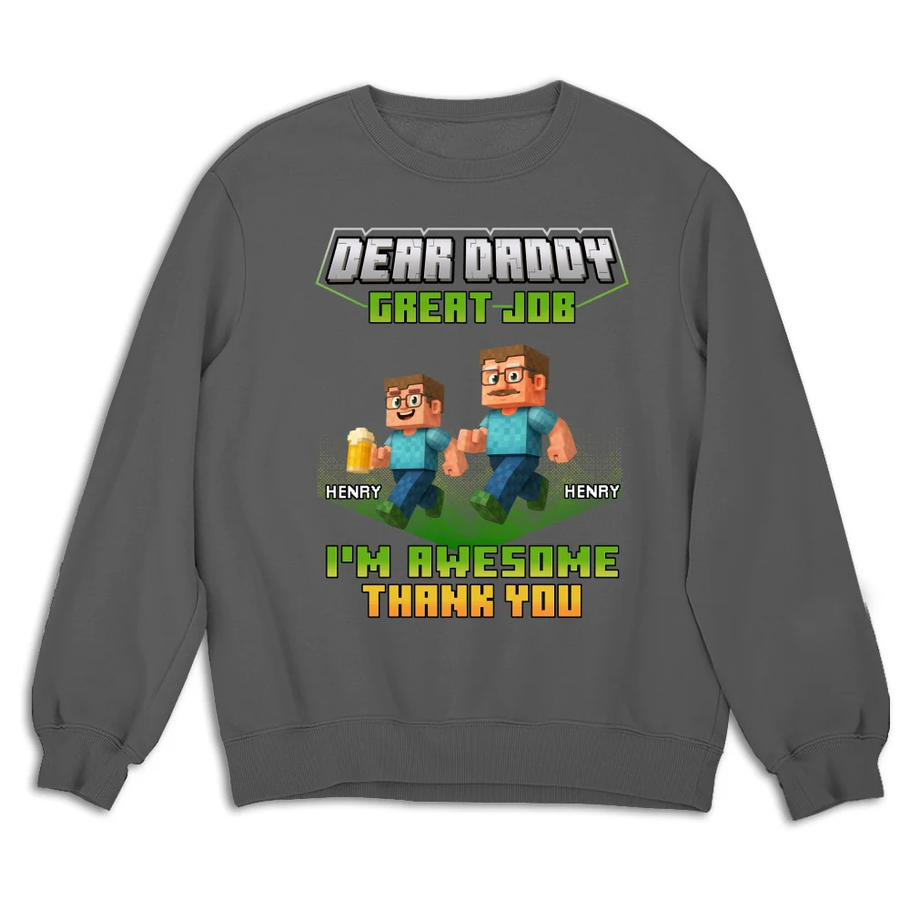 Thank You Dadcraft - Personalized Custom Shirt - Image 17